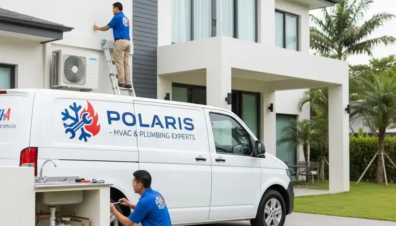 Technician performing plumbing repair in Oklahoma City, OK for Five Star Cooling customers